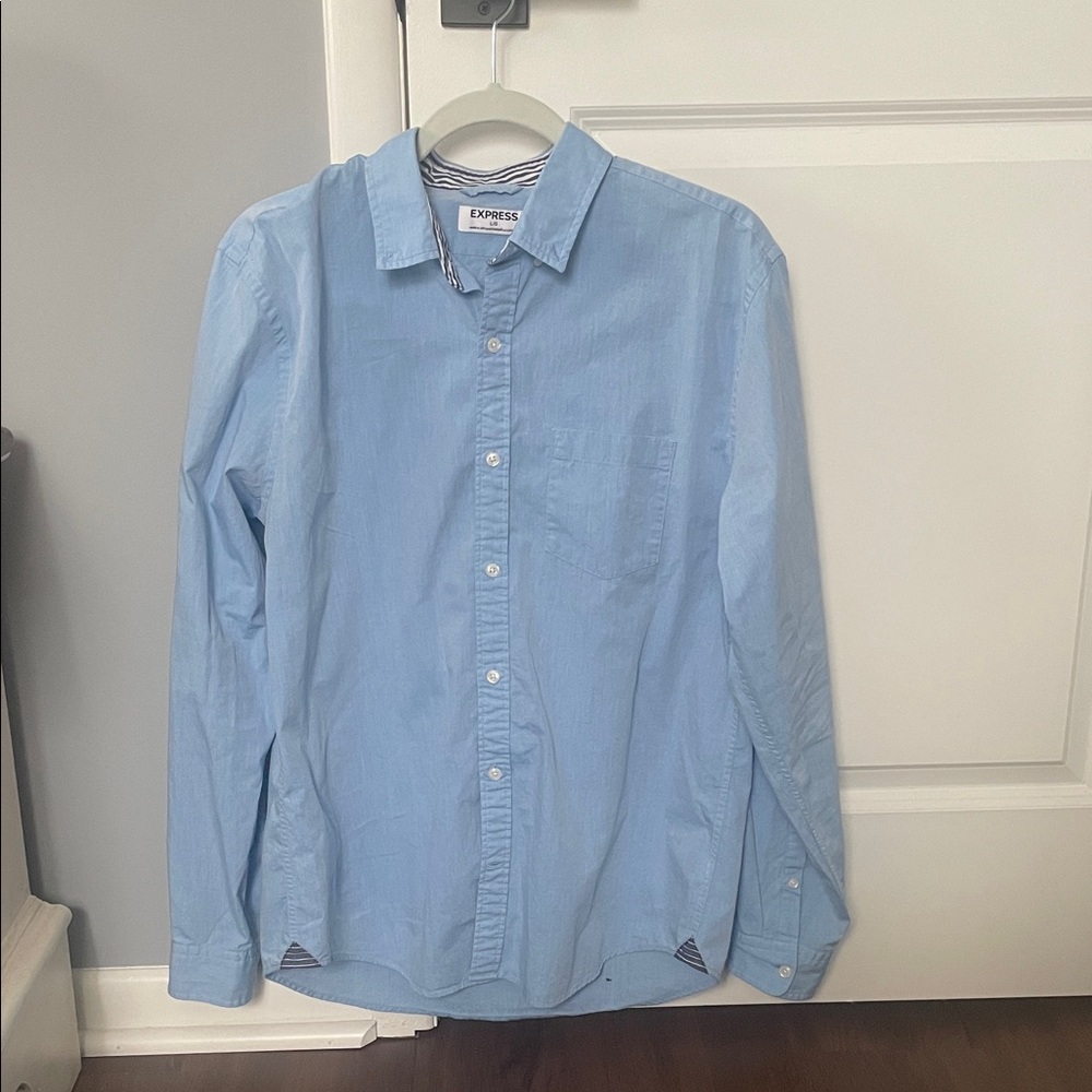 Express Men's Sky Blue Casual Shirt